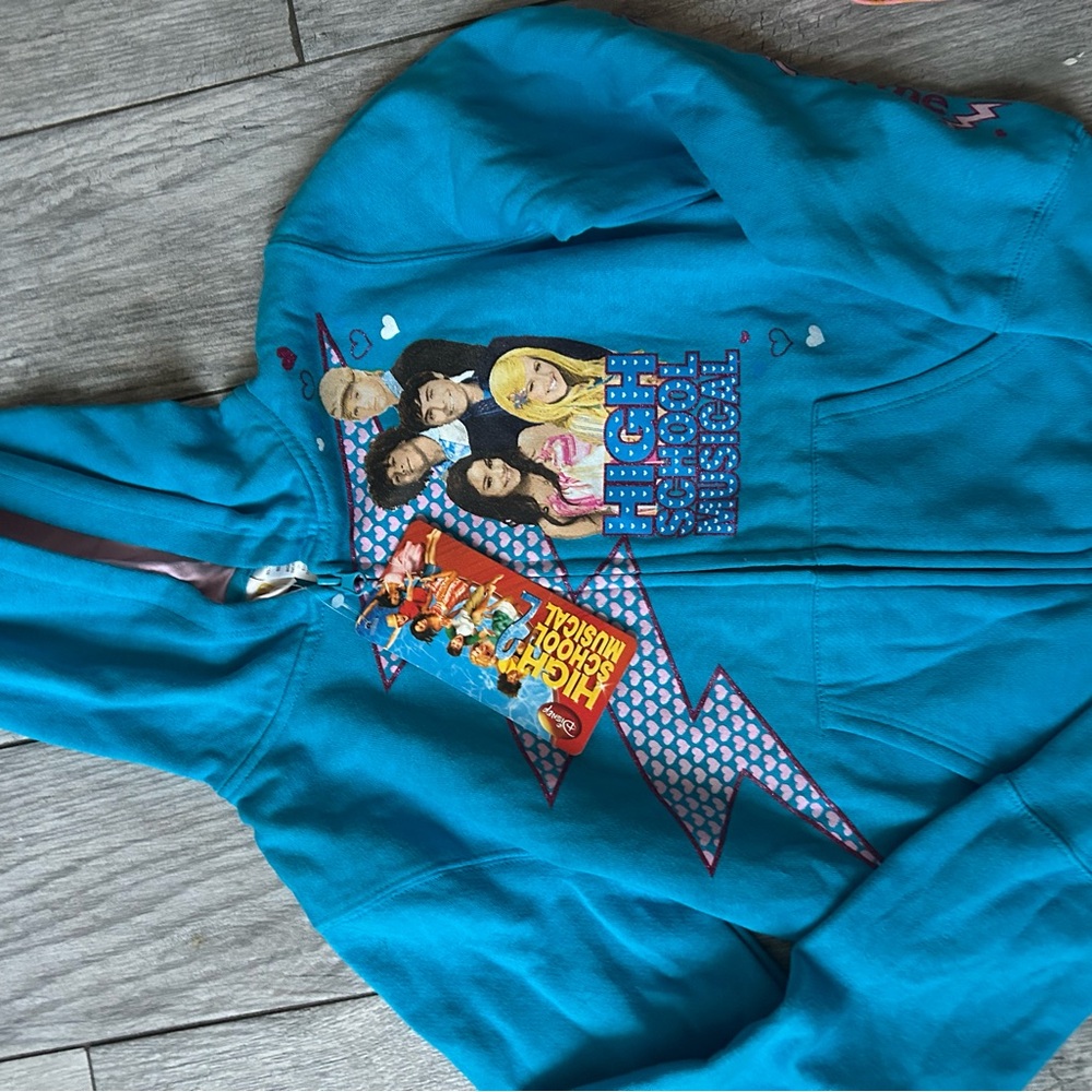 Kids' Teal Zip-Up Hoodie High School Musical 2